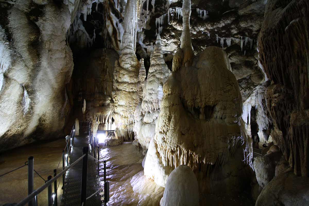 Grotta di Santa Barbara in Sardegna.