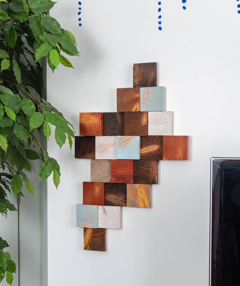 arte da parete - Progetti fai da te con legno di scarto