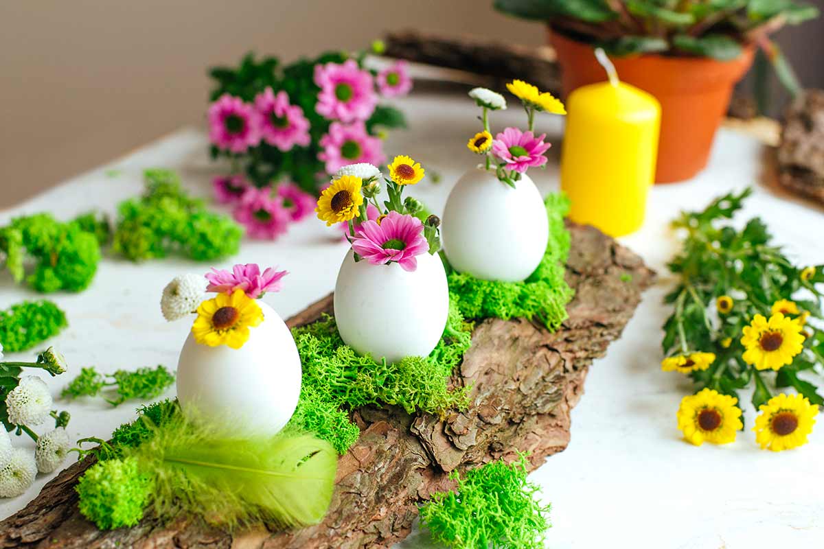 gusci delle uova per Pasqua fai da te