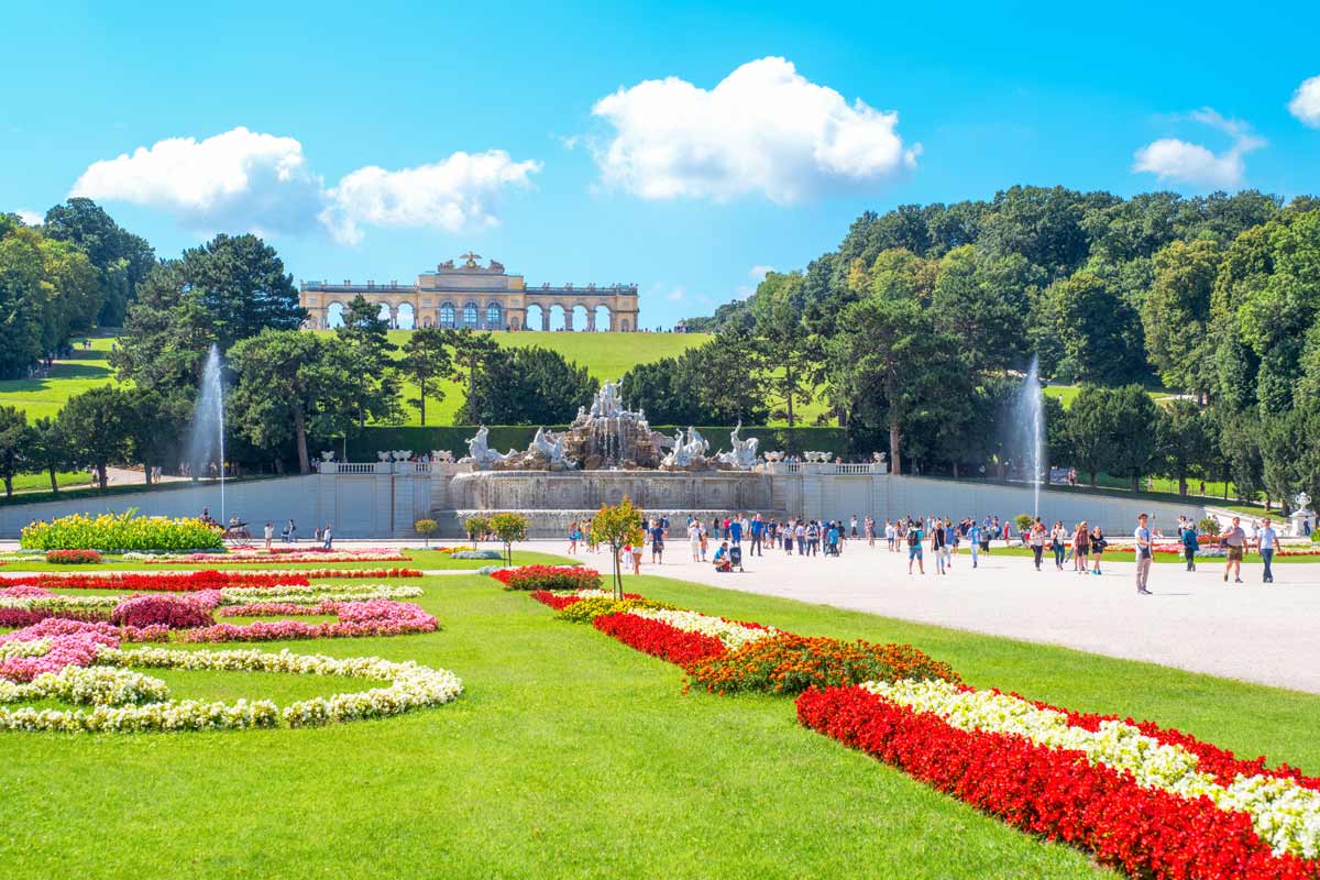 Schönbrunn Palace Gardens in Vienna