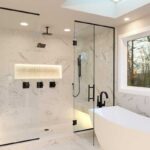consigli su come illuminare il bagno moderno