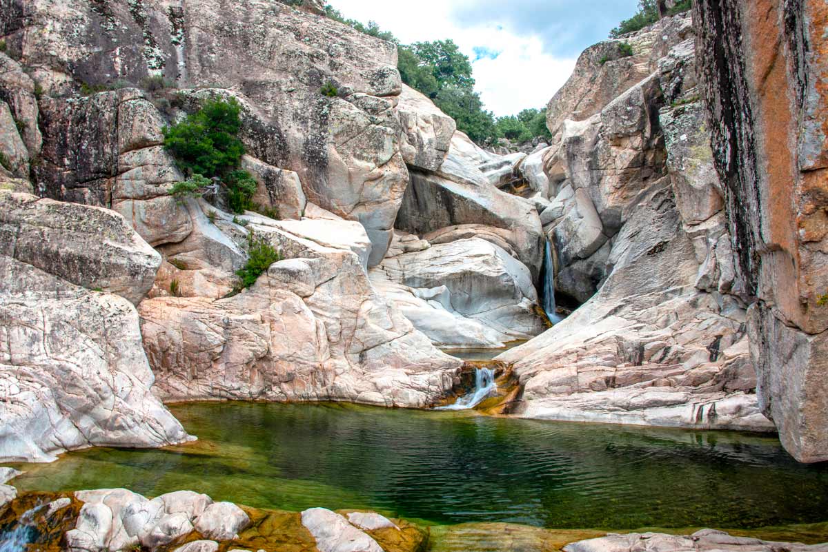 piscine naturali delle cascate di Bau Mela in Sardegna