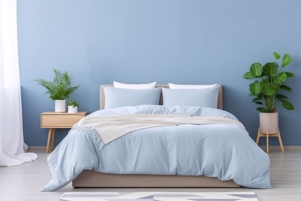 azzurro chiaro camera da letto