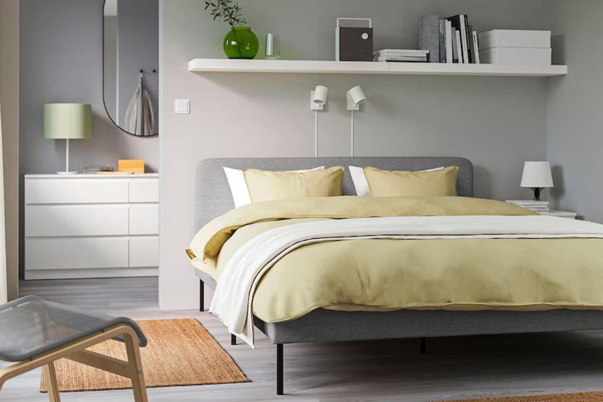 Letto imbottito Slattum di Ikea