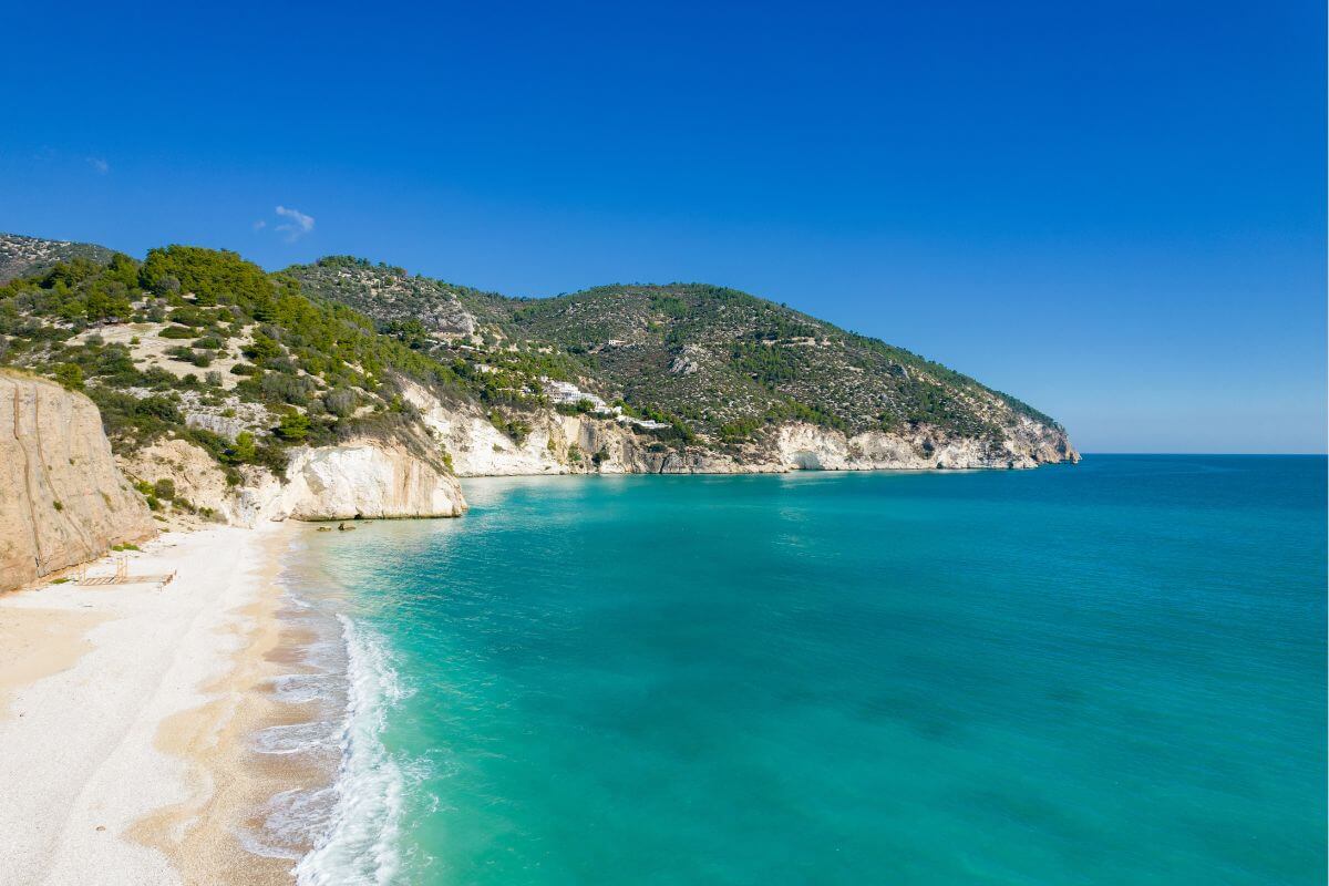 La spiaggia di Vignanotica a Vieste