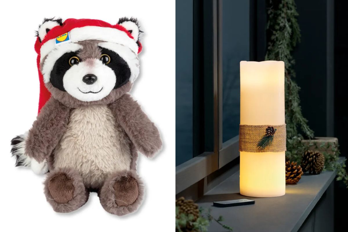 candela e peluche natalizi da Lidl