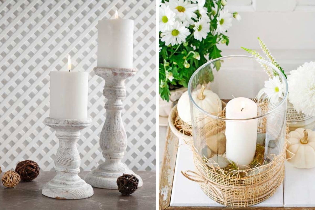 Come creare dei portacandele shabby chic